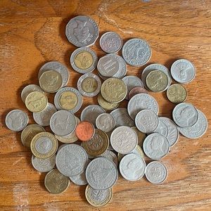 Collection Assorted Coins From All Over World 20+ yrs